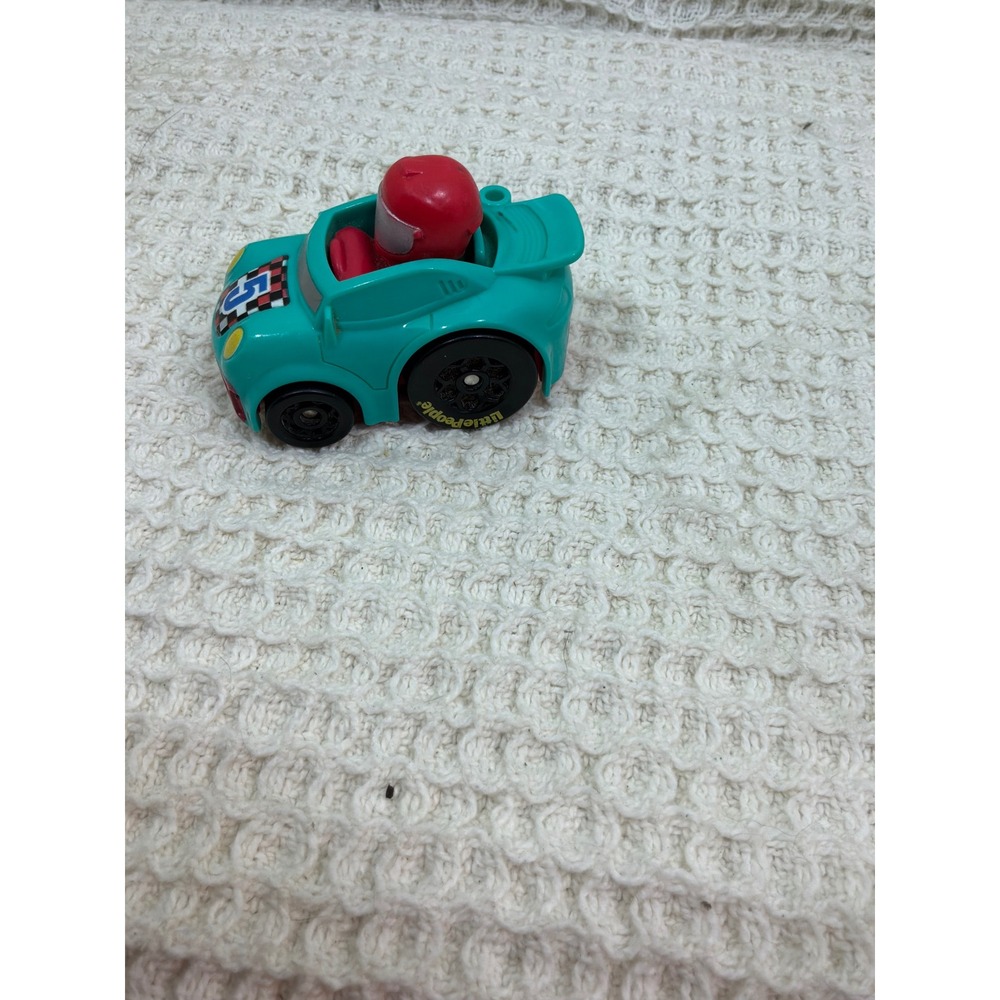 Racing Unisex Fisher-Price Little People Wheelies Race Car OS Teal